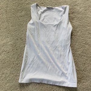 Zara White Built In Support Tank